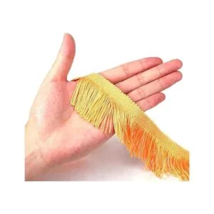 BEL AVENIR Bordado de cadena de encaje con flecos de 13.7_3