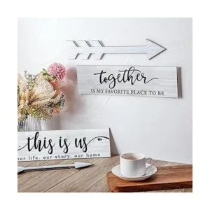 4 carteles de madera rústicos de madera con texto en_3