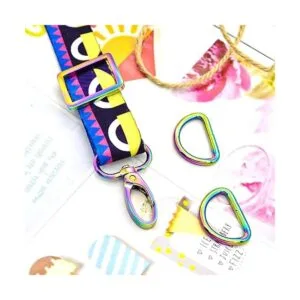 MELORDY 15 ganchos giratorios de metal con anillos en D y_5