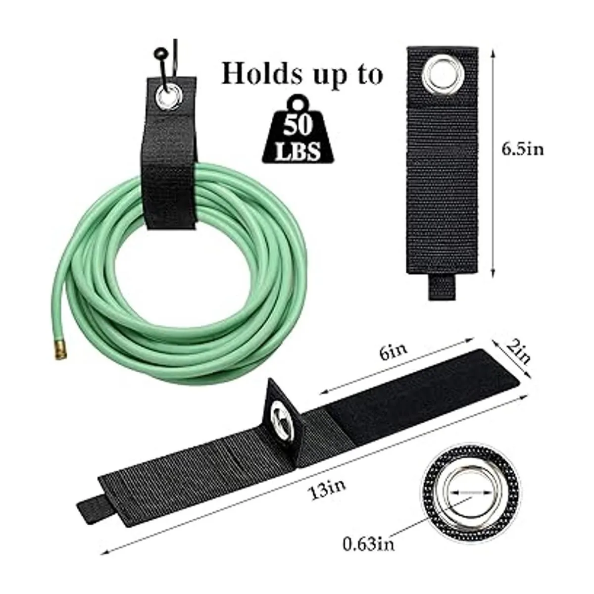 Paquete de 12 soportes para cables de extensión grandes de_3