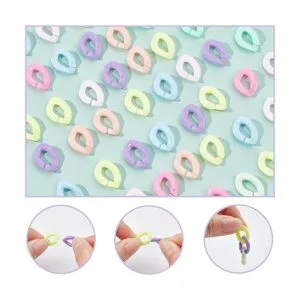 PH PandaHall Anillos de eslabones acrílicos 800 unidades_7