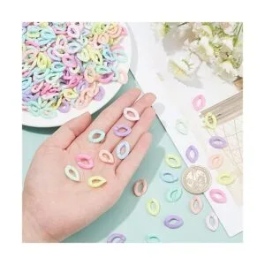 PH PandaHall Anillos de eslabones acrílicos 800 unidades_6