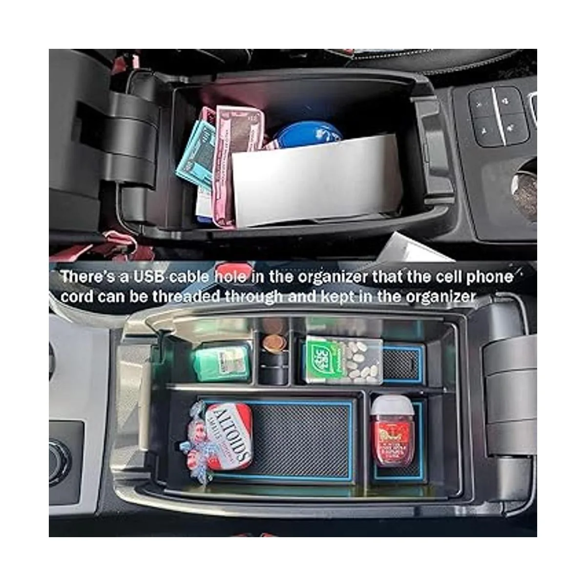 TACOBRO Bandeja organizadora de consola central compatible_4