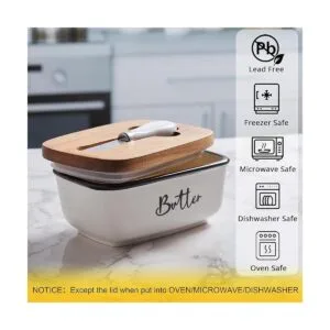 Mantequilla de granja con tapa y cuchillo para encimera_4