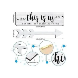 4 carteles de madera rústicos de madera con texto en_2