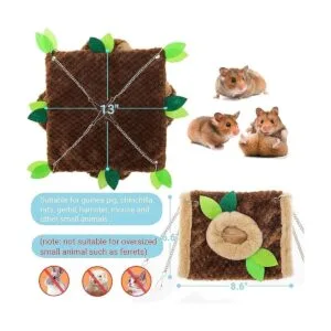 Hamaca de animales pequeños hamaca colgante y túnel_2