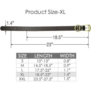 Collares clásicos para mascotas collar de cuero ajustable_4