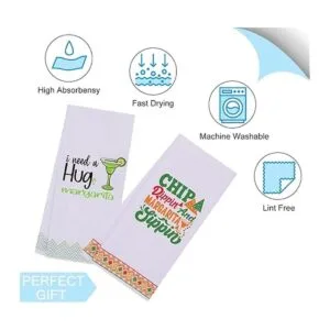 LXOMILL Margarita Toallas de cocina divertidas regalo de_4