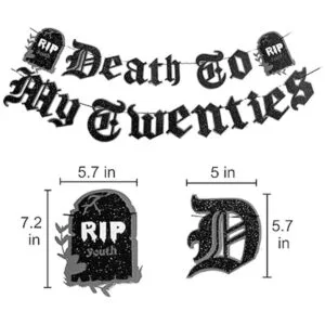 ayiho Death to My Twenties Globos de látex para decorar_2