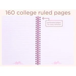 Steel Mill Co Bonito cuaderno floral en espiral diario_2
