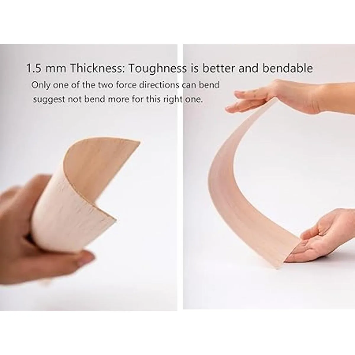 iUoczi Paquete de 12 hojas de madera balsa de 116 x 4 x_3