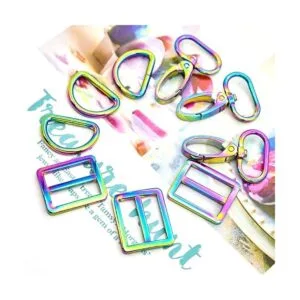 MELORDY 15 ganchos giratorios de metal con anillos en D y_3