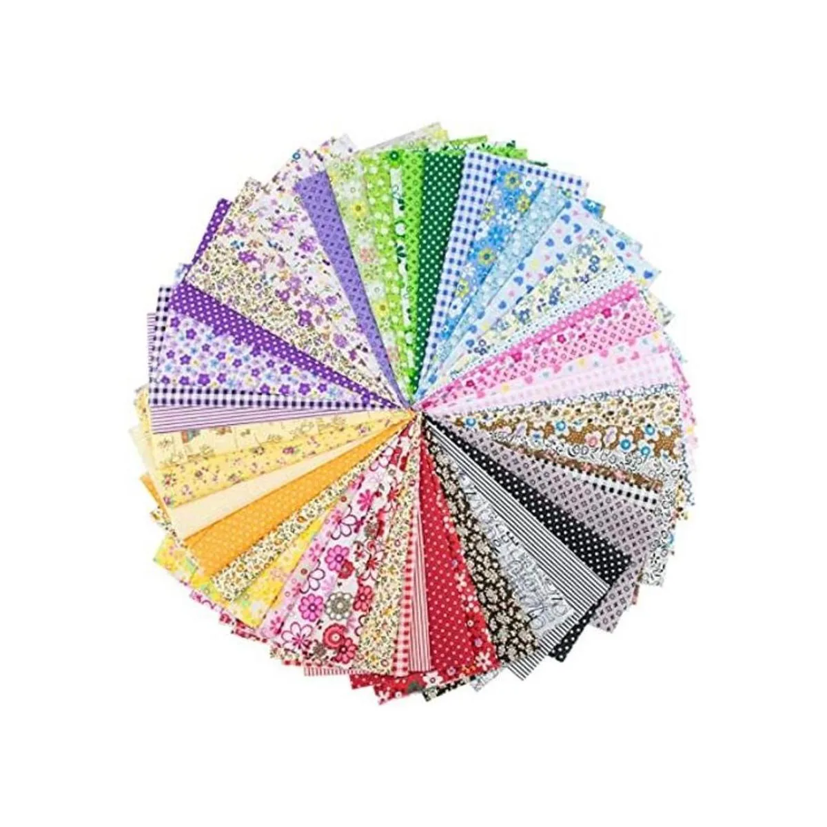 Foraineam Lote de 50 piezas de tela de algodón para_1