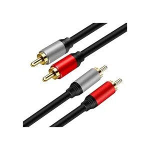 Cable 2RCA a 2RCA de 30 pies chapado en oro 2 RCA machos_2