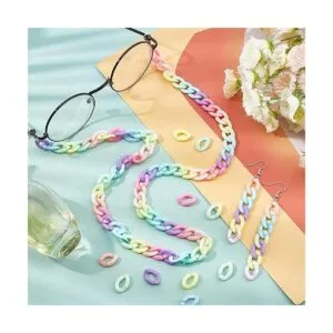 PH PandaHall Anillos de eslabones acrílicos 800 unidades_2