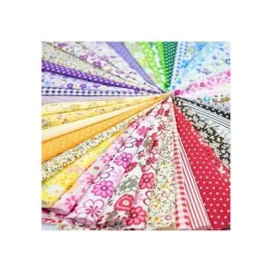 Foraineam Lote de 50 piezas de tela de algodón para_2