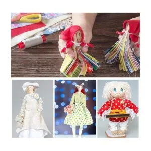 Konsait 56 piezas de tela multicolor de 10 x 10 pulgadas_7