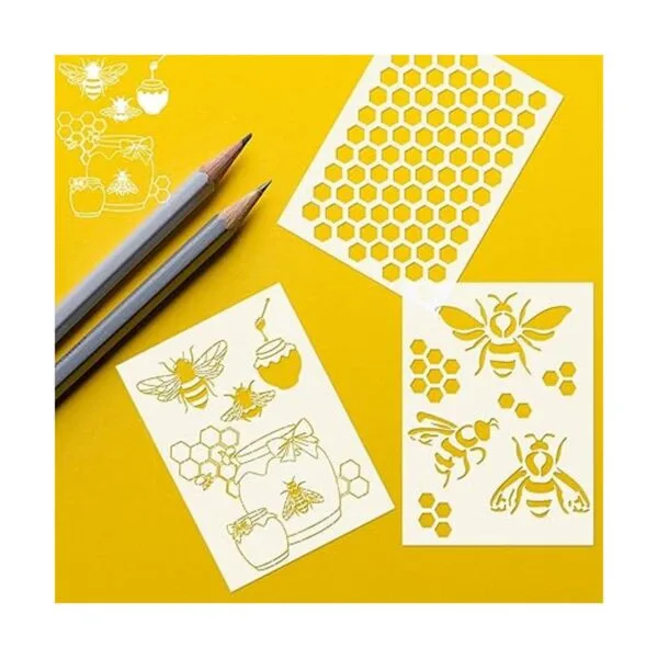 8 plantillas de abeja para pintar sobre madera plantilla_7