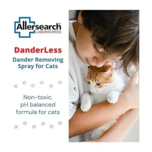 Allersearch DanderLess Spray eliminador de caspa para gatos_3