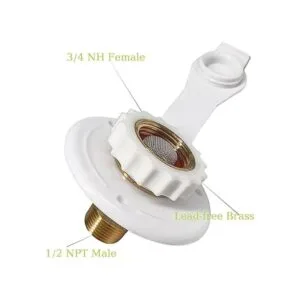 Válvula de retención de latón con brida de llenado de agua_2