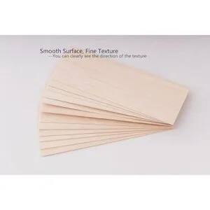 iUoczi Paquete de 12 hojas de madera balsa de 116 x 4 x_5