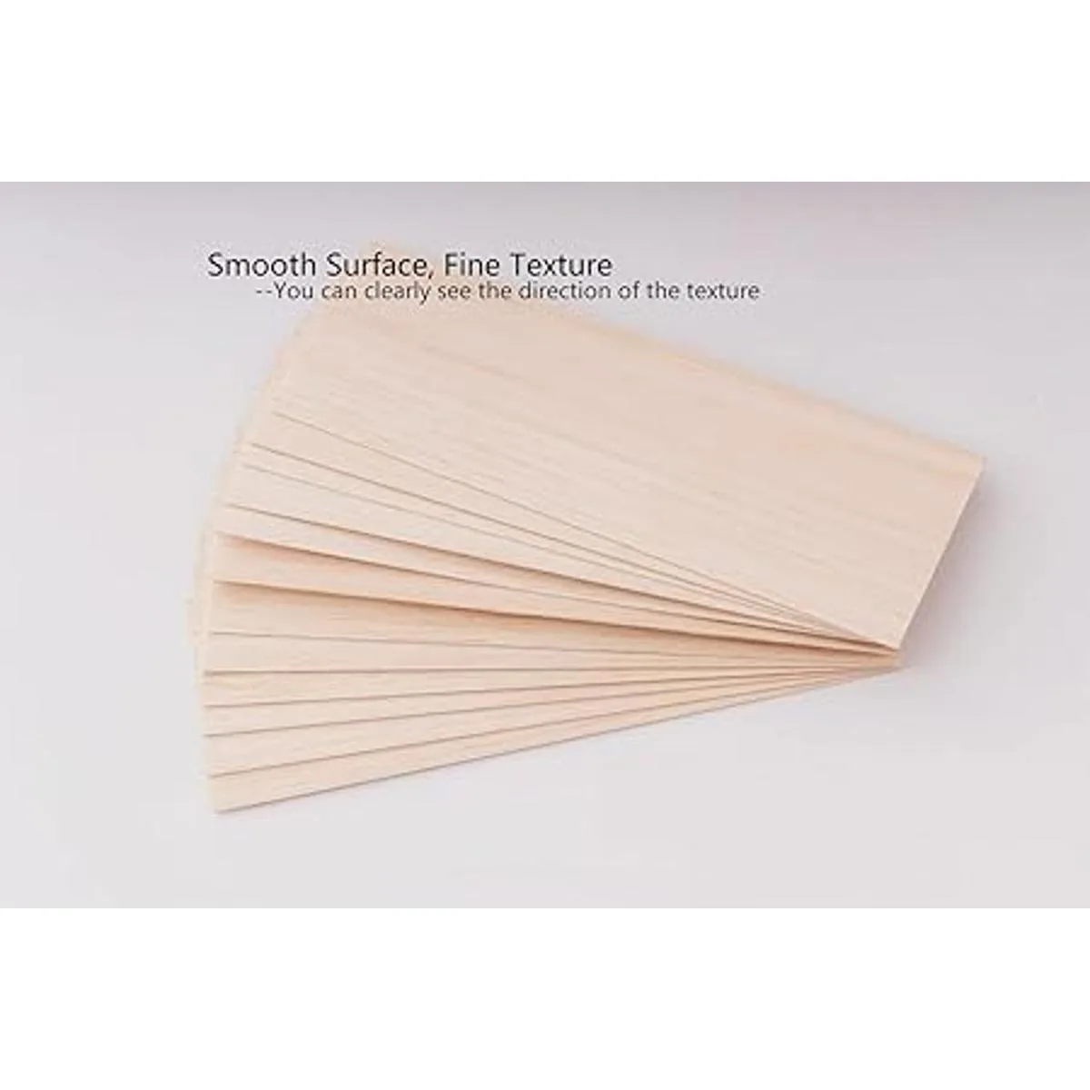 iUoczi Paquete de 12 hojas de madera balsa de 116 x 4 x_5