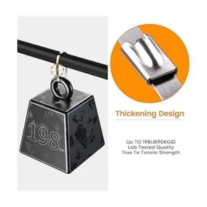 Sinlon 100 bridas de eslabones para cerca multiusos con_4