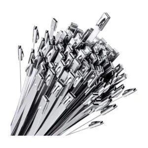 Sinlon 100 bridas de eslabones para cerca multiusos con_1