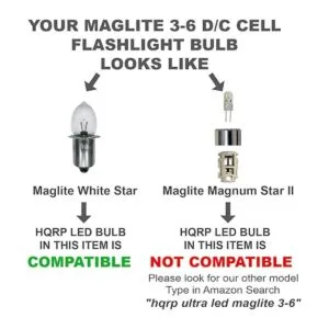 HQRP foco LED de 3 vatios de alta potencia para Maglite 3D_2