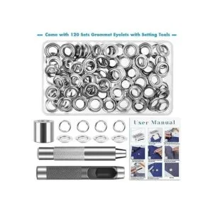 Juego de 120 herramientas con ojales de 12 pulgada kit_2