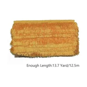 BEL AVENIR Bordado de cadena de encaje con flecos de 13.7_5