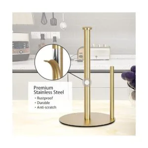 OBODING Toallero de papel dorado soporte dorado para_5