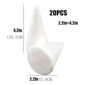 20 conos de espuma para manualidades espuma en forma de_2