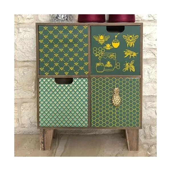 8 plantillas de abeja para pintar sobre madera plantilla_3
