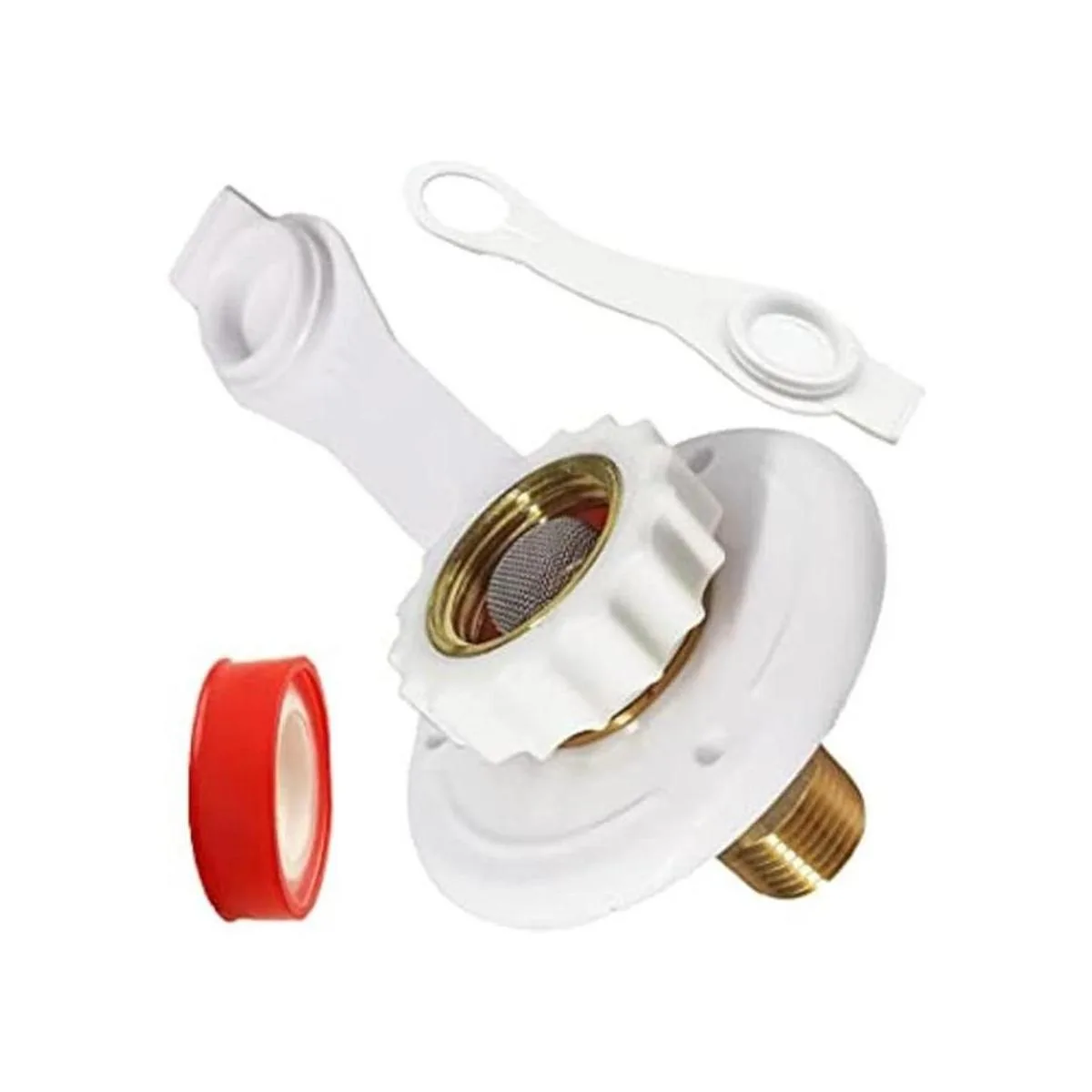 Válvula de retención de latón con brida de llenado de agua_1