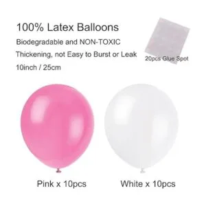 ZERODECO Decoración de fiesta de cumpleaños pancarta rosa_6