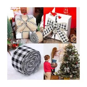 Cintas de búfalo a cuadros 3 rollos de Navidad de búfalo_4
