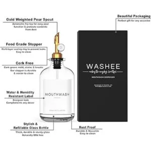 Dispensador de enjuague bucal para baño recipiente de_3