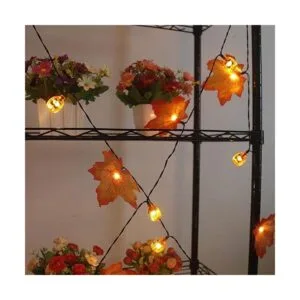 Xingpold Guirnalda de luces solares de hojas de arce de_7