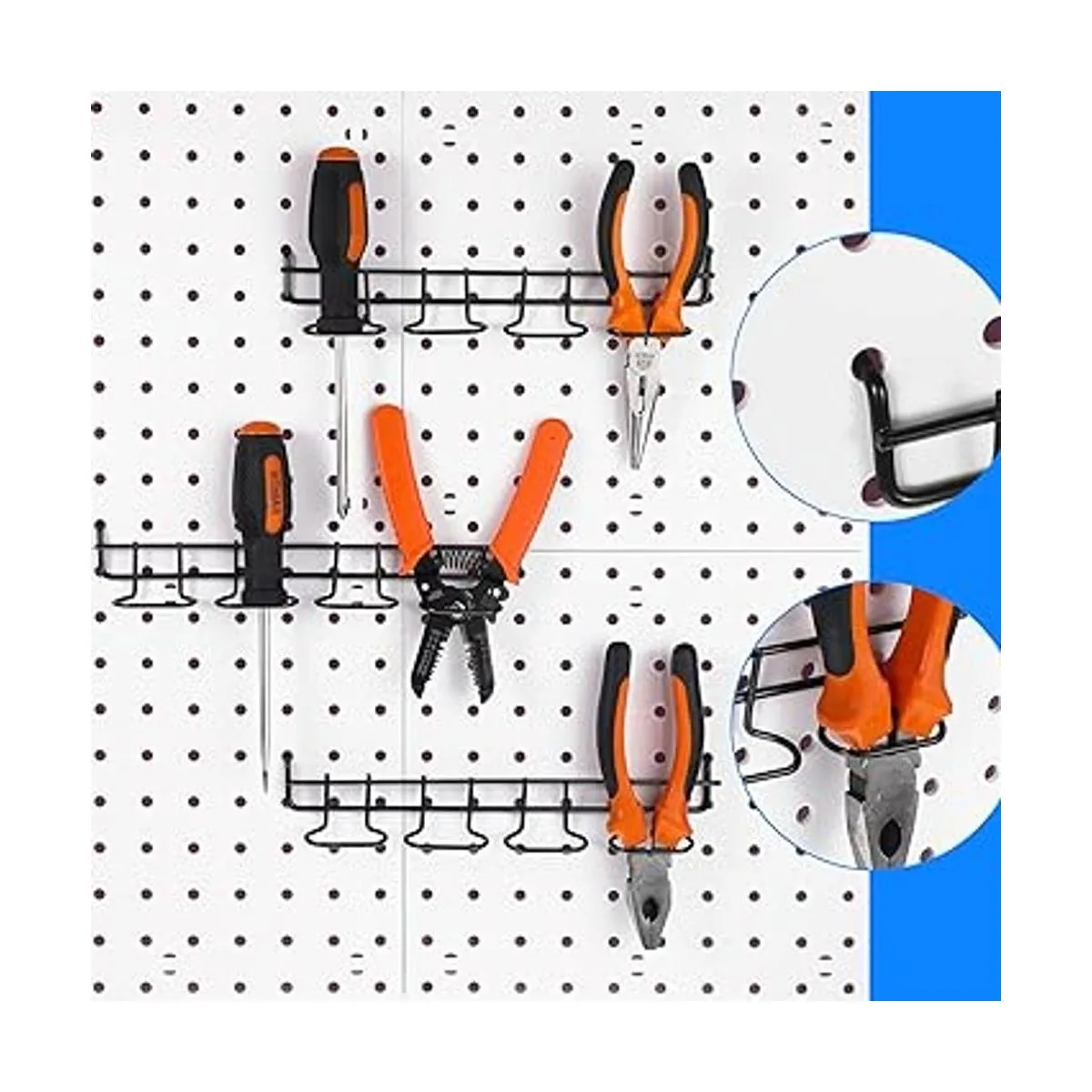 4 soportes para alicates de tablero de clavijas ganchos_3