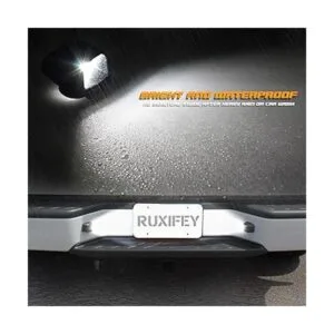 RUXIFEY Luces LED para placa de matrícula de repuesto para_4