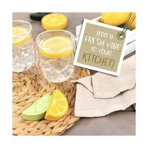 Bandeja con niveles de limón para decoración de frutas_5