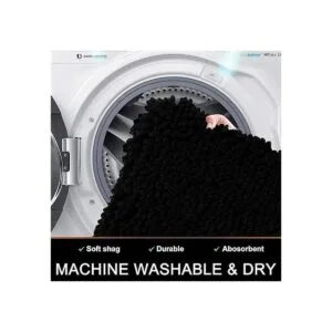 Smiry Alfombras de baño de felpilla en forma de U suaves_5