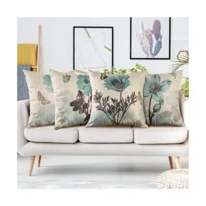 OTOSTAR Juego de 4 fundas de almohada cuadradas_6