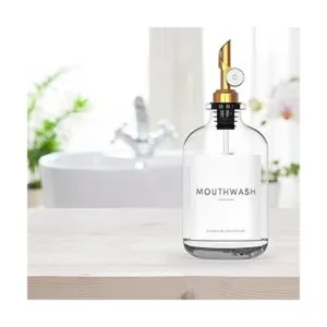 Dispensador de enjuague bucal para baño recipiente de_7
