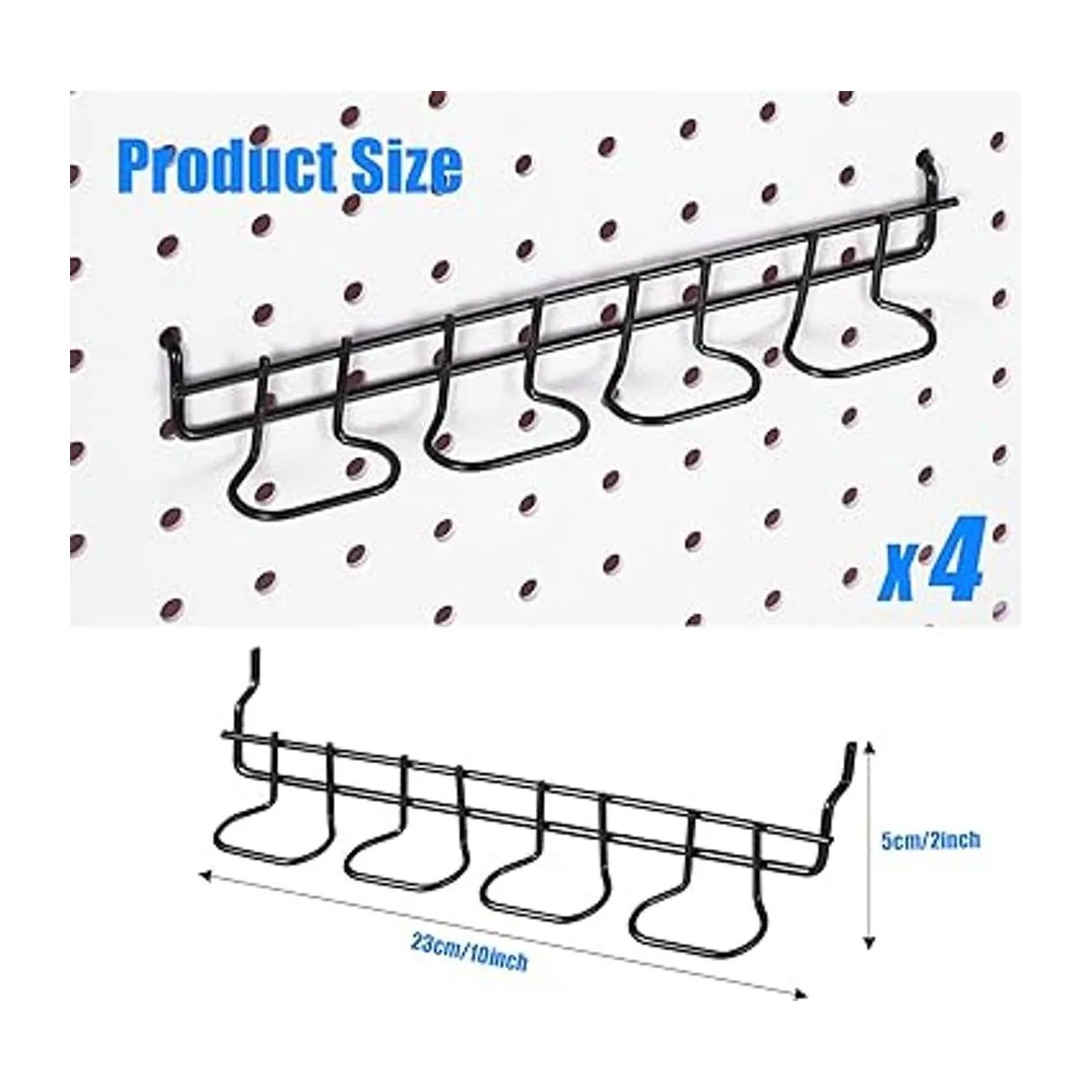 4 soportes para alicates de tablero de clavijas ganchos_2
