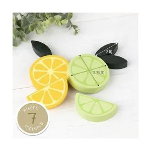 Bandeja con niveles de limón para decoración de frutas_6