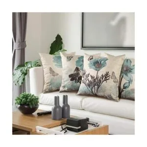 OTOSTAR Juego de 4 fundas de almohada cuadradas_2