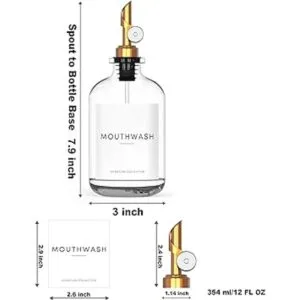 Dispensador de enjuague bucal para baño recipiente de_5