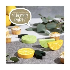 Bandeja con niveles de limón para decoración de frutas_4